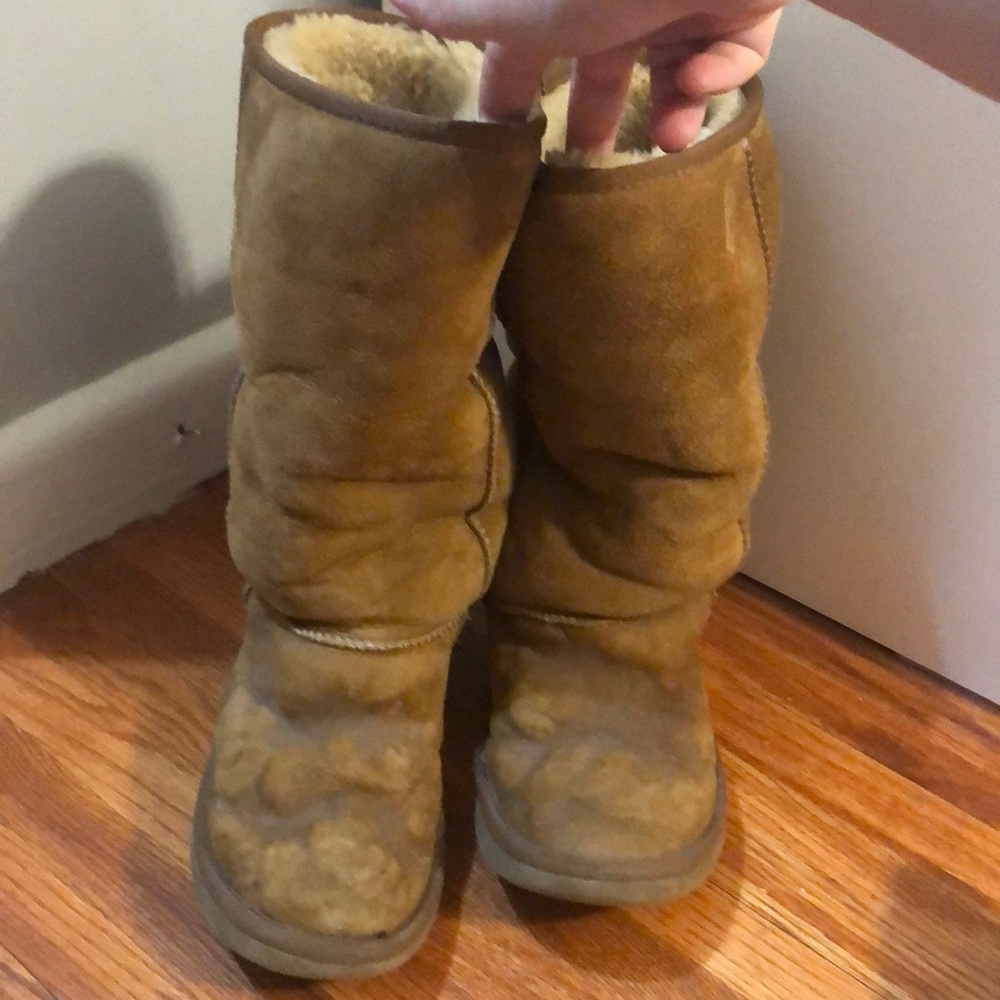 Ugg classic tall chestnut boots. Size 9. Sold as is please see all pictures.